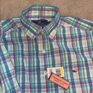 vineyard vines long sleeve button down (polo)